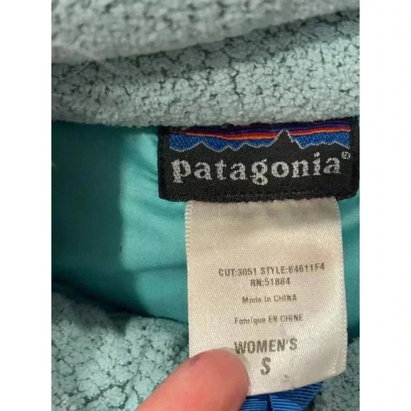 Patagonia Goose Down Puffer Jacket Coat Full Zip Fitted Y2K Small Women’s - Picture 3 of 13